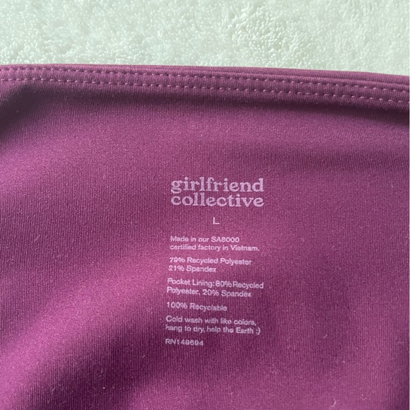 girlfriend collective - Plum Compressive Pocket Legging - Picture 4 of 5
